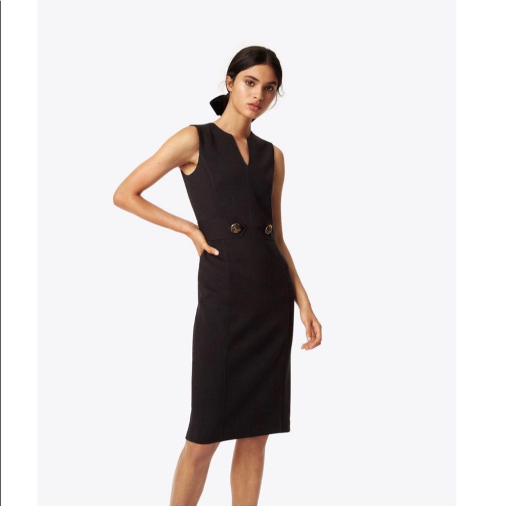 Black wool-blend Tory Burch Briana Dress - Size S